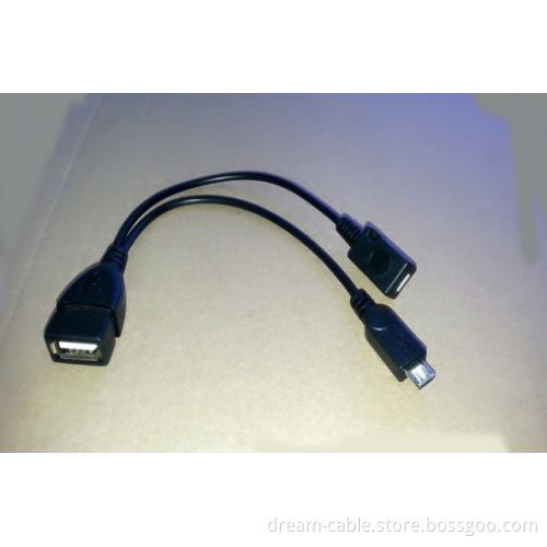 Micro USB Host OTG Cable with Micro USB Power for Samsung I9100 I9300 I9220 N7100